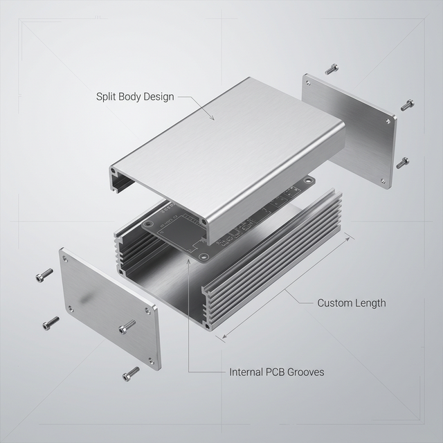 19 Inch 1U 2U 3U Rackmount Aluminum Chassis Source Factory Custom CNC Machining IPC Server Case for Networking & Communication