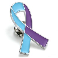 Épingles de revers personnalisées en forme de ruban de sensibilisation, badges en émail colorés pour événements, cadeaux promotionnels, activités d'organisation