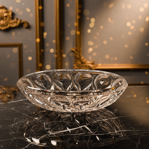 37.8cm Transparent Home Use Party Hotel Restaurant Coffee Shop High Quality Dessert fruit Crystal Glass Bowl - Product Image 3