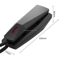 Personnaliser Téléphone d'hôtel fixe mural Appel d'urgence Ascenseur Hôtel Salle de bain Téléphone avec PABX Compatibilité