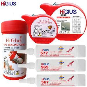 HiGlue 55 Cable <span class=keywords><strong>de</strong></span> sellado <span class=keywords><strong>de</strong></span> tuberías OEM Cuerda <span class=keywords><strong>de</strong></span> sellado Cinta <span class=keywords><strong>de</strong></span> sellado <span class=keywords><strong>de</strong></span> PTFE 20M 50m 160m <span class=keywords><strong>Sellador</strong></span> <span class=keywords><strong>de</strong></span> rosca para plomería <span class=keywords><strong>de</strong></span> calefacción <span class=keywords><strong>de</strong></span> agua a Gas - Product Image 4