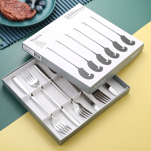 Juego de Cucharas Estilo Coreano de Acero Inoxidable Alemán 304, 6 Piezas, Caja de Regalo, Duraderas, para Restaurante, con Mango Largo, para Sopa y Arroz - Product Image 2