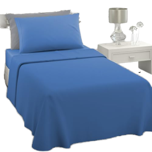 Ensemble de housse de <span class=keywords><strong>couette</strong></span> 100% coton 200TC, taies d'oreiller rembourrées en polyester respirant, hypoallergéniques, <span class=keywords><strong>anti</strong></span>-acariens, couleur unie, ensemble complet - Product Image 1