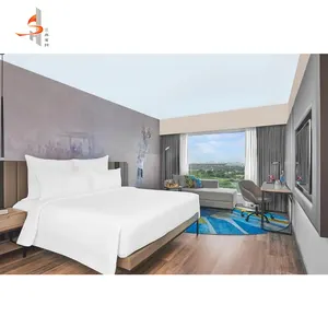 Foshan Factory Manufacturer Customized Hotel Guest Room Furniture 3 4 5 Star Standard Bedroom Sets Furniture