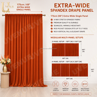 Rideau de fond en tissu extensible 4 directions en spandex Uvenue, draperies en soie de lait pour décoration de scène d'événement et mur de mariage