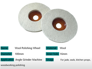 ล้อขัดกระจกขนสัตว์6นิ้วเครื่องมือขัดกระจกขัดเงาเกรดอุตสาหกรรม - Product Image 3