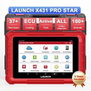 Scanner automobile X431 Pro Star pour fonctions guidées OBD/WiFi, compatible avec plus de 110 marques de voitures, diagnostic universel - Product Image 1