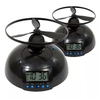 Horloge numérique de bureau, cadeaux promotionnels, horloge volante créative en forme de ballon de football avec soucoupe volante pour enfants