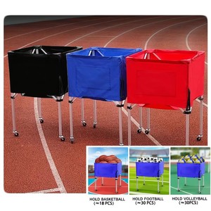Light and Portable <b>Foldable</b> Volleyball Ball <b>Cart</b> with Universal Wheel - Product Image 6
