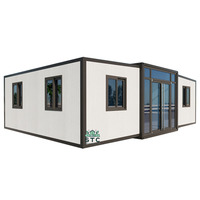 Maison Conteneur Extensible de Luxe Australienne Préfabriquée Modulaire 20/40 pieds Cabine Portable en Acier Abri Habitable