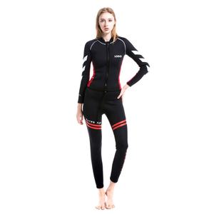 Due pezzi 3Mm costume da bagno Modulare da sub da uomo e donna 2 pezzi pietra calcarea con Zip anteriore in Neoprene costume da surf - Product Image 3