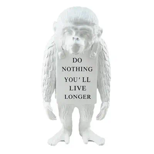 Giocattolo Medicom sculture Pop Art resina arte Banksy Orangutan Banksy - Product Image 4
