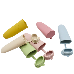 Moules à glace multicolores de qualité alimentaire avec couvercles Moules à glace réutilisables pour bébés sans BPA pour enfants Bâtonnets de yaourt à <span class=keywords><strong>la</strong></span> glace - Product Image 5