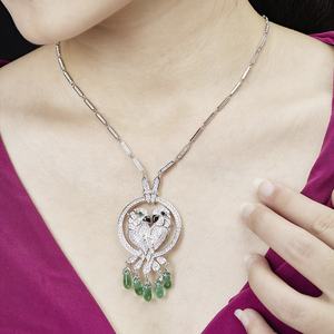 قلادة فاخرة للمراهقين مصنوعة من النحاس المطلي بالروديوم بتصميم الببغاء النيبالي - Product Image 6