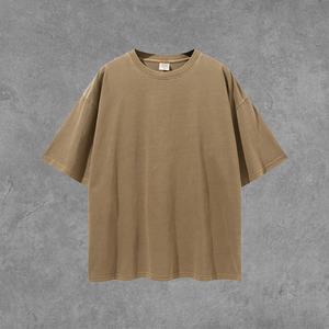 Camiseta al por Mayor en Varios Colores, Lavada al Ácido, Estilo Urbano, Hip Hop, con Logotipo Personalizado, Camiseta Vintage Extra Grande - Product Image 5