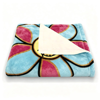 Selimut Ultra-Lembut Custom dengan Motif Cetak Ringan, Selimut Lempar Bermotif Seni Pop Modern & Grafiti untuk Tempat Tidur