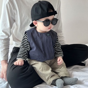 Tenue de printemps pour garçons, style coréen, vêtements pour bébés pour les sorties - Ensemble de gilets polyvalents pour bébés garçons - Product Image 5