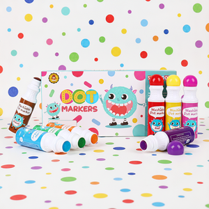 Set Regalo di Pennarelli a 8 <span class=keywords><strong>Colori</strong></span> a Tema <span class=keywords><strong>Mostro</strong></span>, Penne Lavabili con Scatola a Tema per Compleanni di Bambini, Regali per Feste e Festività - Product Image 1