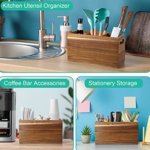 กล่องเก็บของในครัวไม้ ออแกไนเซอร์อเนกประสงค์สำหรับใช้ในบ้านและสำนักงาน - Product Image 5