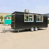 Chammp 2026 Équipement de Food Truck Mobile, Chariot à Pizza et Petite Remorque à Hot-Dogs pour Snacks, Camionnette à Café Mobile