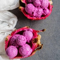 Thé amincissant en poudre de fruit du dragon pour festivals, crée des thèmes roses pour les desserts de fête, emballage en vrac