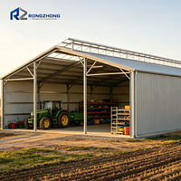 Bâtiment en structure métallique de grande envergure, spécialement conçu pour les exploitations agricoles, les entrepôts de stockage, les bâtiments d'élevage pour la production agricole.