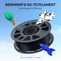 Filament d'imprimante 3D Nextshapes 1,75 mm 1 kg, filaments pour imprimante 3D standard PLA avec bobine en plastique monobloc