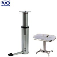Pied de table en métal réglable en hauteur avec colonne de levage pneumatique pour usage en ferme, salle de sport, appartement, escalier, extérieur, salon - Design moderne