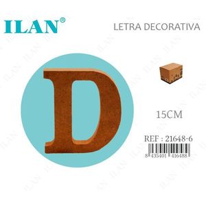 Ilan Lettre décorative en bois D 15 cm Décoration murale - Product Image 1