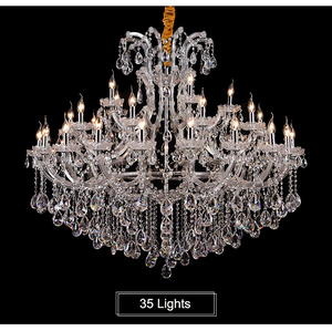 Lustre en cristal de style nordique classique Maria Theresa <span class=keywords><strong>pour</strong></span> hôtel, mariage, <span class=keywords><strong>salle</strong></span> <span class=keywords><strong>à</strong></span> <span class=keywords><strong>manger</strong></span>, villa, <span class=keywords><strong>salon</strong></span>, éclairage intérieur - Product Image 4
