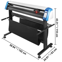 Cutter 53 pouces traceur Machine alimentation automatique papier vinyle Cutter traceur vitesse réglable signe coupe