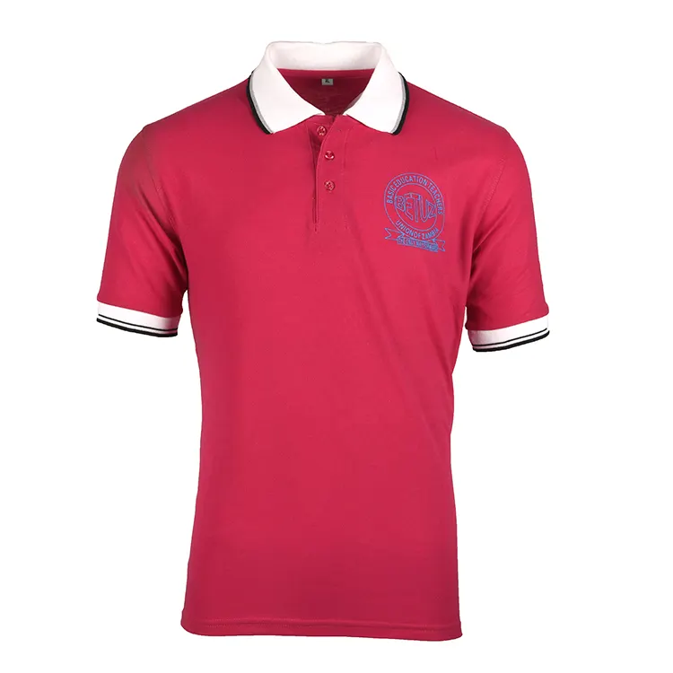 Logo personnalisé bleu polo à manches courtes pour hommes 120gsm élection t-shirt hommes sport t-shirt t-shirts promotionnels avec logo