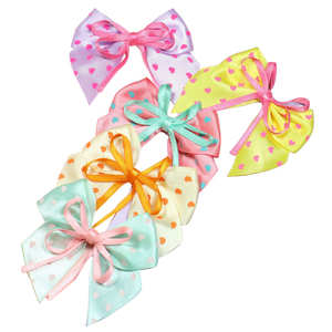 Belles barrettes faites à la main en ruban de satin pour enfants - Product Image 1