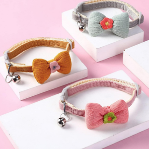<span class=keywords><strong>Collar</strong></span> de gatito, decoración de lazo encantador, vestido diario, joyería para el cuello, accesorio para el cuello de Mascota, <span class=keywords><strong>Collar</strong></span> de gatito con campana - Product Image 2
