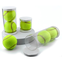 Emballage cylindrique transparent en PET pour balles de tennis, tubes d'emballage en plastique transparent pour balles de tennis, articles de sport