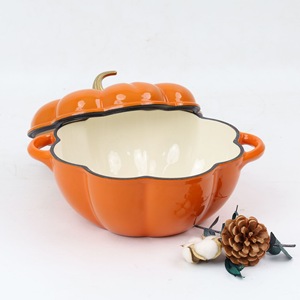 Bí ngô hình dạng đa chức năng men nồi phổ cảm ứng nồi tương thích súp hầm thịt hộ gia đình đồ nấu nướng thiết lập - Product Image 2