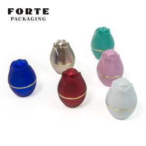 Forte Rose forme Luz LED Fantaisie Bijoux Cas Collier Bague En Diamant Boîte D'emballage Avec Logo Personnalisé - Product Image 6