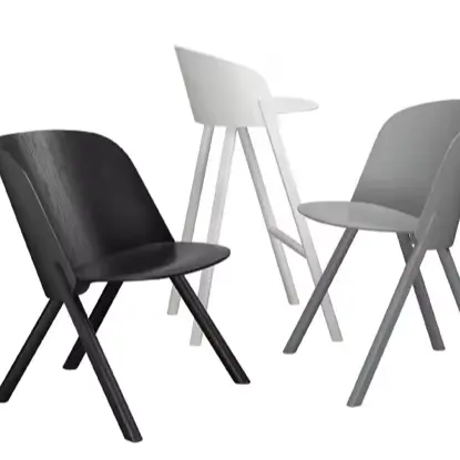 Nuova fabbrica di design all'ingrosso moderno ristorante nordico mobili sedie da pranzo in plastica PP sedie da pranzo
