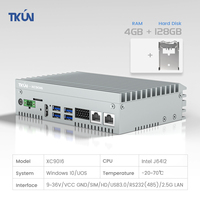 Mini PC industriel XC9016 de fabrication chinoise, IPC de haute qualité, CPU J6412/4 Go, SSD 128 Go, PC sans ventilateur, personnalisation prise en charge
