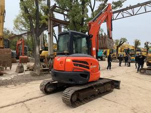 Mini-excavatrice sur chenilles Kubota KX163-5 d'occasion, 5,5 tonnes, à bras de rotation zéro, avec ligne de brise-roche - Product Image 5