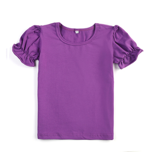 <span class=keywords><strong>Camiseta</strong></span> blanca bordada para niñas pequeñas, camisetas de manga corta de 100% algodón, camisetas con volantes para niños - Product Image 6