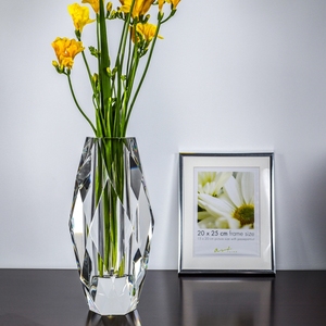 <span class=keywords><strong>Jarrones</strong></span> de cristal clásicos para decoración del hogar, florero de cristal clásico de lujo, con cilindro antiguo, para boda - Product Image 5