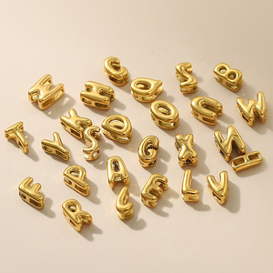 Collares de Moda para Mujer con Diseño Moderno, Collares Personalizados de Acero Inoxidable con Iniciales de Burbuja, Colgante con Letras de la A a la Z - Product Image 4