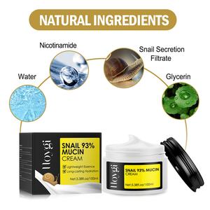 Crème à la bave d'escargot HOYGI 100g, 93% de mucine, hydratation longue durée, anti-rides, soin de la peau du visage, marque privée, avec ingrédient principal Glycérine - Product Image 3