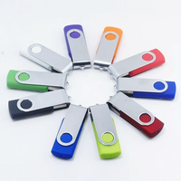 Clé USB pivotante multicolore 1 Go 2 Go 4 Go 8 Go 16 Go 32 Go 64 Go 128 Go, clé USB en métal, clé USB 2.0, clé USB, disque U
