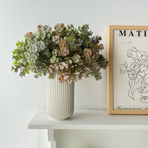 Bouquet d'eucalyptus artificiel Xinyuan 30cm-100cm, fleur en soie pour la décoration de la maison et des mariages - Product Image 1