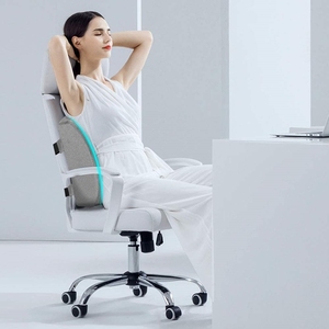 Almohada de Soporte <span class=keywords><strong>Lumbar</strong></span> de Espuma Viscoelástica Avanzada WJ-147, Respaldo de Terciopelo para Silla de Oficina, Asiento de Coche, Enfermería, Camping, Extraíble - Product Image 5