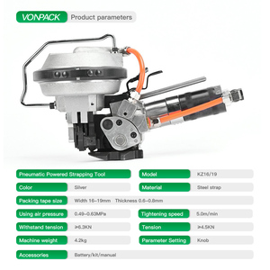 KZ-16/19 kéo lớn 4500N tích hợp cầm tay cầm tay thép khí nén máy đóng đai - Product Image 6