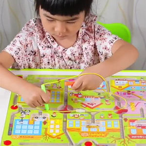 Juguetes <span class=keywords><strong>de</strong></span> Madera con <span class=keywords><strong>Laberinto</strong></span> <span class=keywords><strong>de</strong></span> Cuentas para Niños, 5 Estilos, Juguetes Montessori, Tablero <span class=keywords><strong>de</strong></span> <span class=keywords><strong>Laberinto</strong></span>, Juego Educativo para Niños, Rompecabezas - Product Image 2