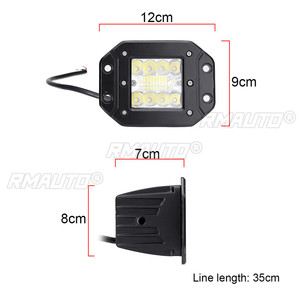 2PCSx 5Inch 160W for Jeep Car Led Bar Flush Mount Pods Driving Fog Off Road LED Work <b>Light</b> Styling <b>Flood</b> Offroad <b>Light</b> Truck S - Product Image 5